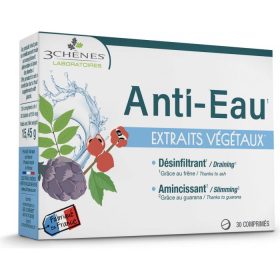 3 CHENES ANTI EAU EXTRAITS VEGETAUX 30 COMPRIMES