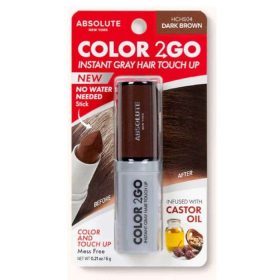 ABSOLUTE NEW YORK COUVRE RACINES COLOR 2 GO DARK BROWN 6 G NO WATER NEEDED