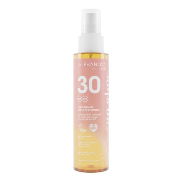 ALPHANOVA DAILY SUN SPF 30 HUILE SOLAIRE SUN GLOW 125 ML