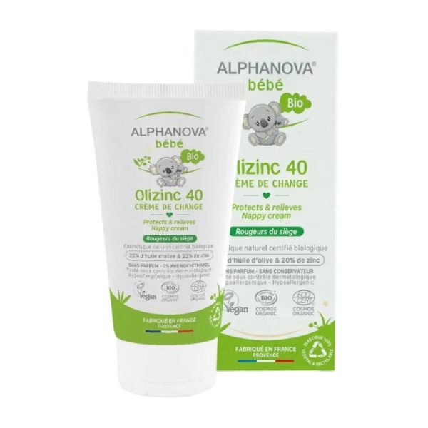 ALPHANOVA OLIZINC 40 CREME DE CHANGE BEBE 50 G