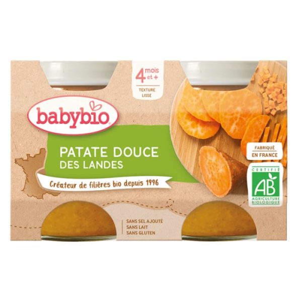 BABYBIO PATATE DOUCE DES LANDES 2X130 G