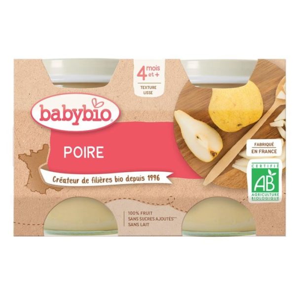 BABYBIO PETIT POT POIRE DE PROVENCE 2*130G