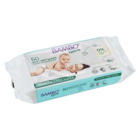 BAMBO NATURE LINGETTE BIODEGRADABLE SANS PARFUM x 50