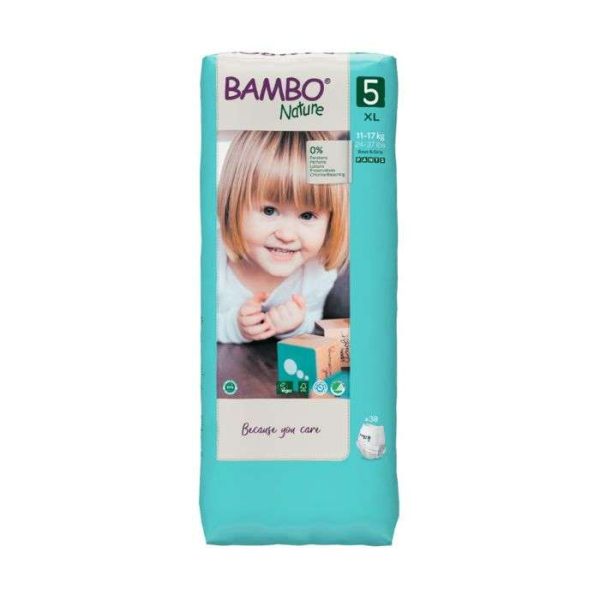 BAMBO NATURE CULOTTE D'APPRENTISSAGE TAILLE 5 XL 11-17 KG PACK DE 38