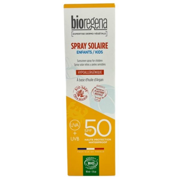 BIOREGENA SPRAY SOLAIRE ENFANT HAUTE TOLERANCE SPF50 90 ML