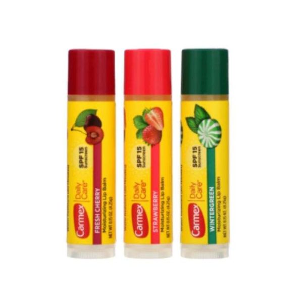 CARMEX TRIO BAUME A LEVRES 3 STICK GOUT DIFFERENT SPF 15
