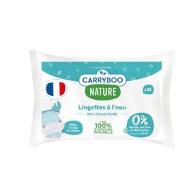 CARRYBOO NATURE LINGETTES A L'EAU 58 UNITES