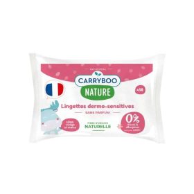 CARRYBOO NATURE LINGETTES DERMO SENSITIVES 58 UNITES