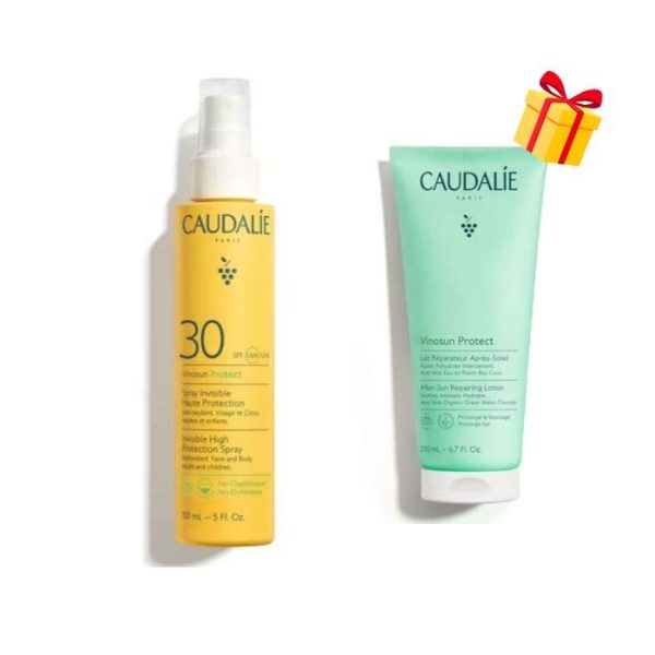 CAUDALIE OFFRE VINOSUN PROTECT SPRAY INVISIBLE SPF 30 + 150ML + LAIT APRES SOLEIL 200ML OFFERT