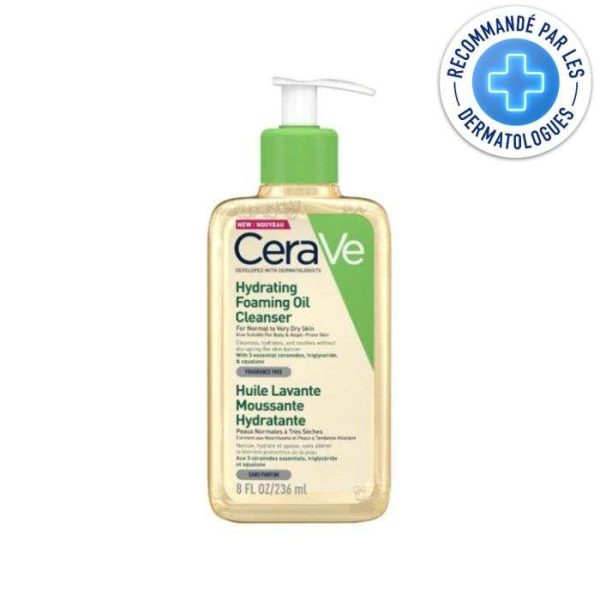 CERAVE HUILE LAVANTE MOUSSANTE HYDRATANTE 236 ML