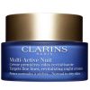 CLARINS MULTI ACTIVE NUIT CREME PREMIERES RIDES REVITALISANTE PEAUX NORMALES A MIXTES 50 ML