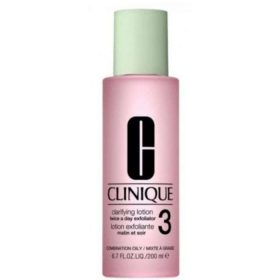 CLINIQUE LOTION EXFOLIANTE 3 MATIN ET SOIR PEAUX MIXTE A GRASSE 200 ML
