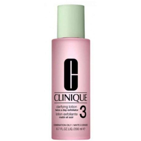 CLINIQUE LOTION EXFOLIANTE 3 MATIN ET SOIR PEAUX MIXTE A GRASSE 200 ML