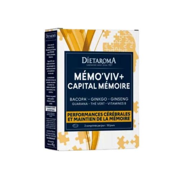 DIETAROMA MEMO VIV CAPITAL MEMOIRE 60 COMPRIMES