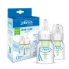 DR BROWNS PAQUET DE 2 BIBERONS ANTI COLIC OPTION ETROIT 60 ML+ TETINE