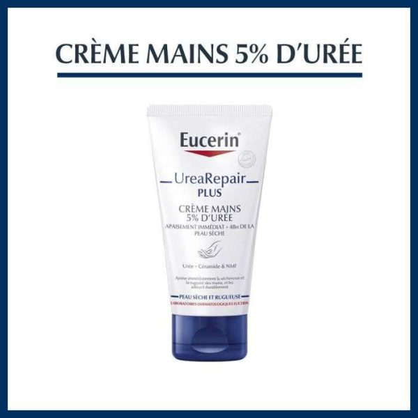 EUCERIN UREA REPAIR PLUS CREME MAINS 5% D' UREE 75 ML
