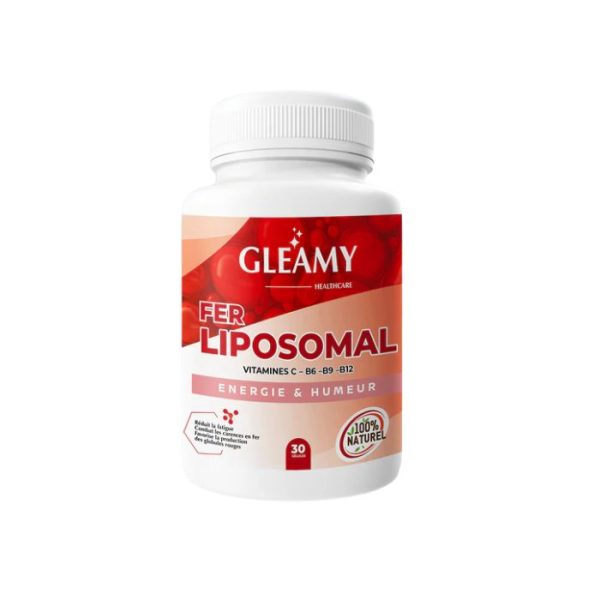 GLEAMY FER LIPOSOMAL ENERGIE ET HUMEUR 30 GELULES