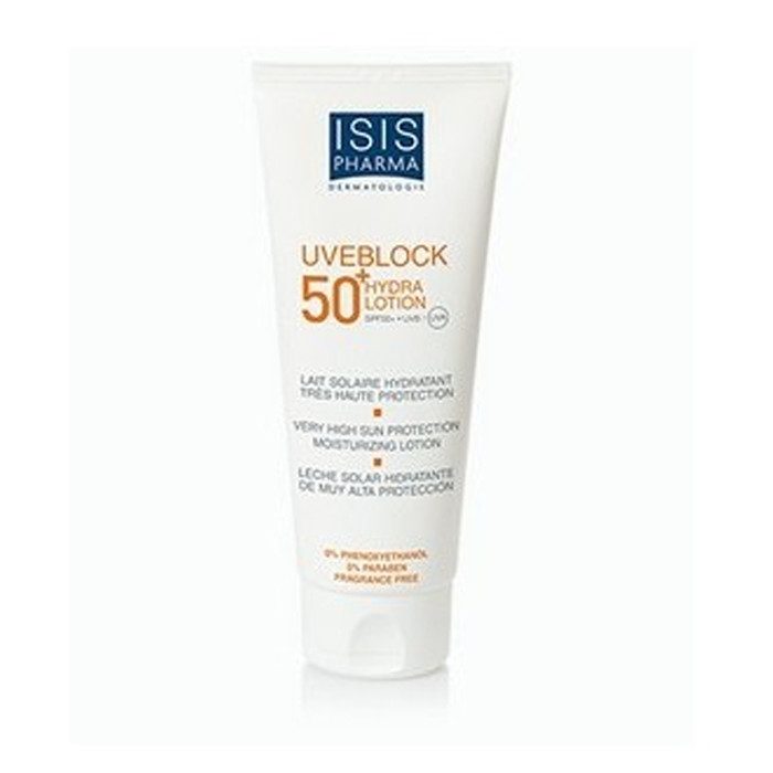 ISISPHARMA UVEBLOCK 50+HYDRA LOTION TRES HAUTE PROTECTION SOLAIRE LOTION HYDRATANTE SPF 50+