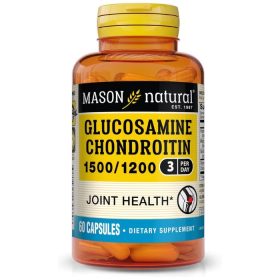 MASON NATURAL GLUCOSAMINE CHONDROITIN 60 CAPSULES 1500/1200
