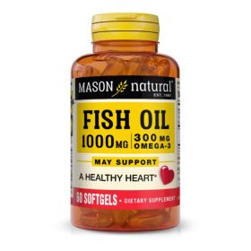 MASON NATURAL HUILE DE POISSON 1000 MG OMEGA 3 300 MG 60 GELULES