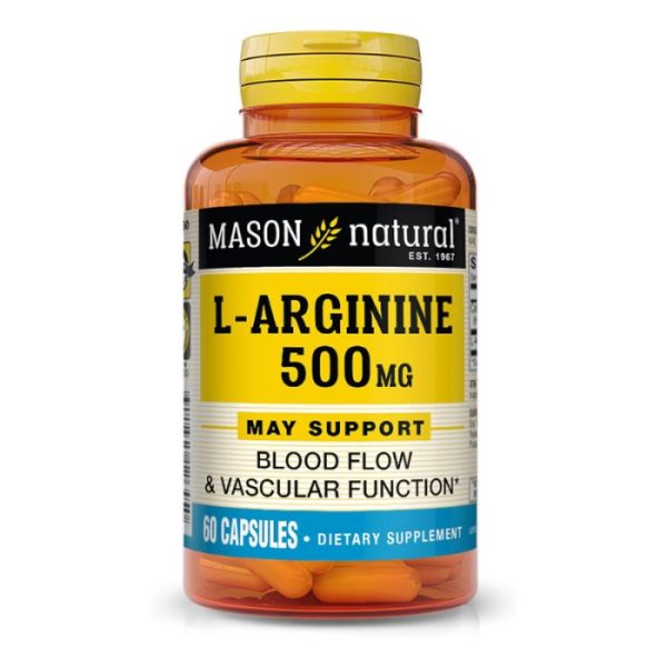 MASON NATURAL L ARGININE 500 MG 60 CAPSULES
