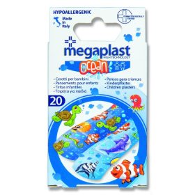 MEGAPLAST OCEAN PANSEMENT POUR ENFANT BOITE DE 20