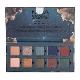 MUA 10 SHADE MATTE AND FOIL EYESHADOW COLLECTION NOCTURNAL 11 G