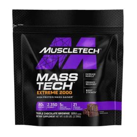 MUSCLETECH MASS TECH EXTREME 2000 2.72 KG SAVEUR DOUBLE CHOCOLAT BROWNIE