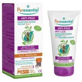 PURESSENTIEL SHAMPOING MASQUE 2 EN 1 ANTI POUX 150 ML