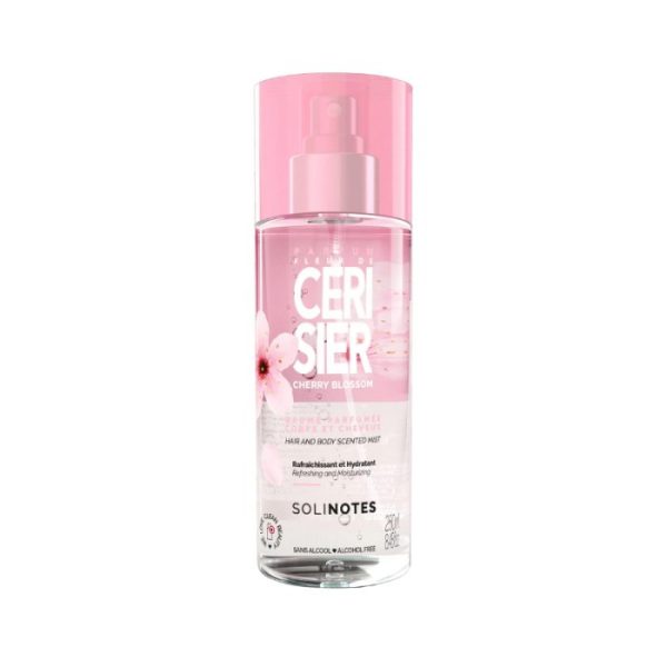 SOLINOTES BRUME PARFUMEE CORPS ET CHEVEUX CERISIER 250 ML