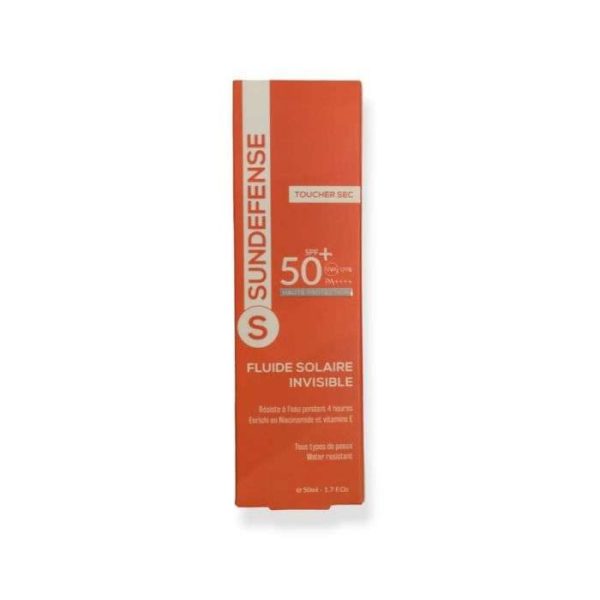 SUN DEFENSE FLUIDE SOLAIRE INVISIBLE SPF 50+ TOUCHER SEC 50ML