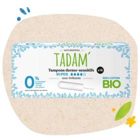 TADAM TAMPONS DERMO SENSITIFS SUPER NON IRRITANRS *16