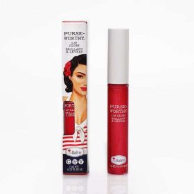 THE BALM PURSEWORTHY BRILLANT A LEVRES WRISTLET 7ML