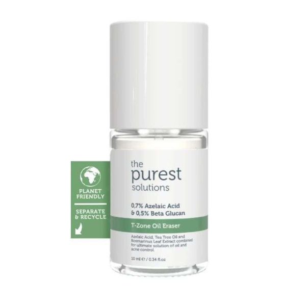 THE PUREST SOLUTIONS T ZONE OIL ERASER 0.7% AZELAIR ACID 0.5% BETA GLUCAN 10 ML