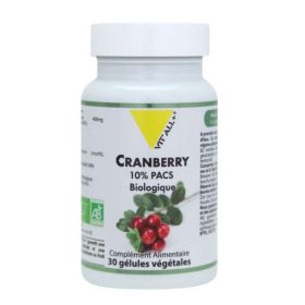 VITALL+ cranberry 10% Pacs biologique 30 gelules