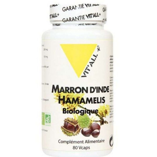 VITALL+ Marron d'inde Hamamelis biologique 80 gelules