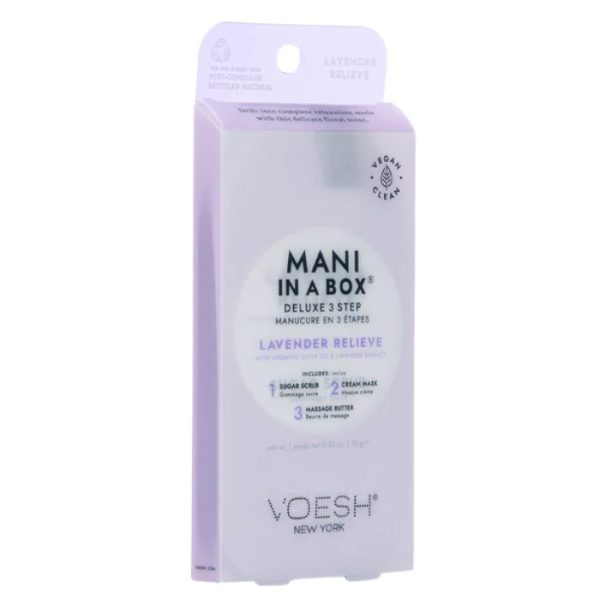VOESH NEW YORK MANI IN A BOX DELUXE 3 STEP LAVENDER RELIEVE