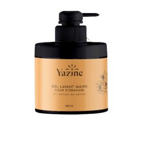 YAZINE GEL LAVANT MAIN FLEUR D'ORANGER ET EXTRAIT DE SAFRAN 500 ML