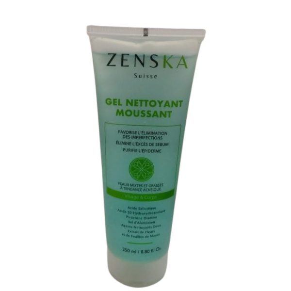 ZENSKA GEL NETTOYANT MOUSSANT VISAGE ET CORPS 250 ML