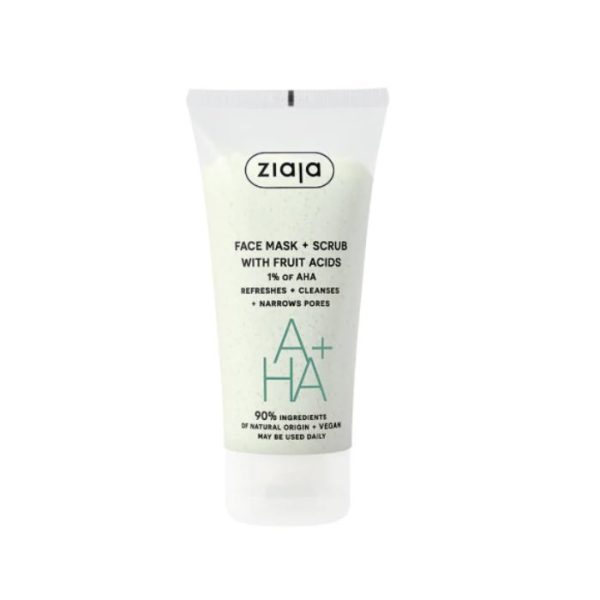 ZIAJA AHA+ MASQUE + GOMMAGE AUX ACIDES DE FRUITS 1% AHA 55ML