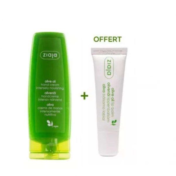 ZIAJA CREME MAINS NOURRISSANTE A L'HUILE D'OLIVE + BAUME A LEVRES A L'HUILE D'OLIVE